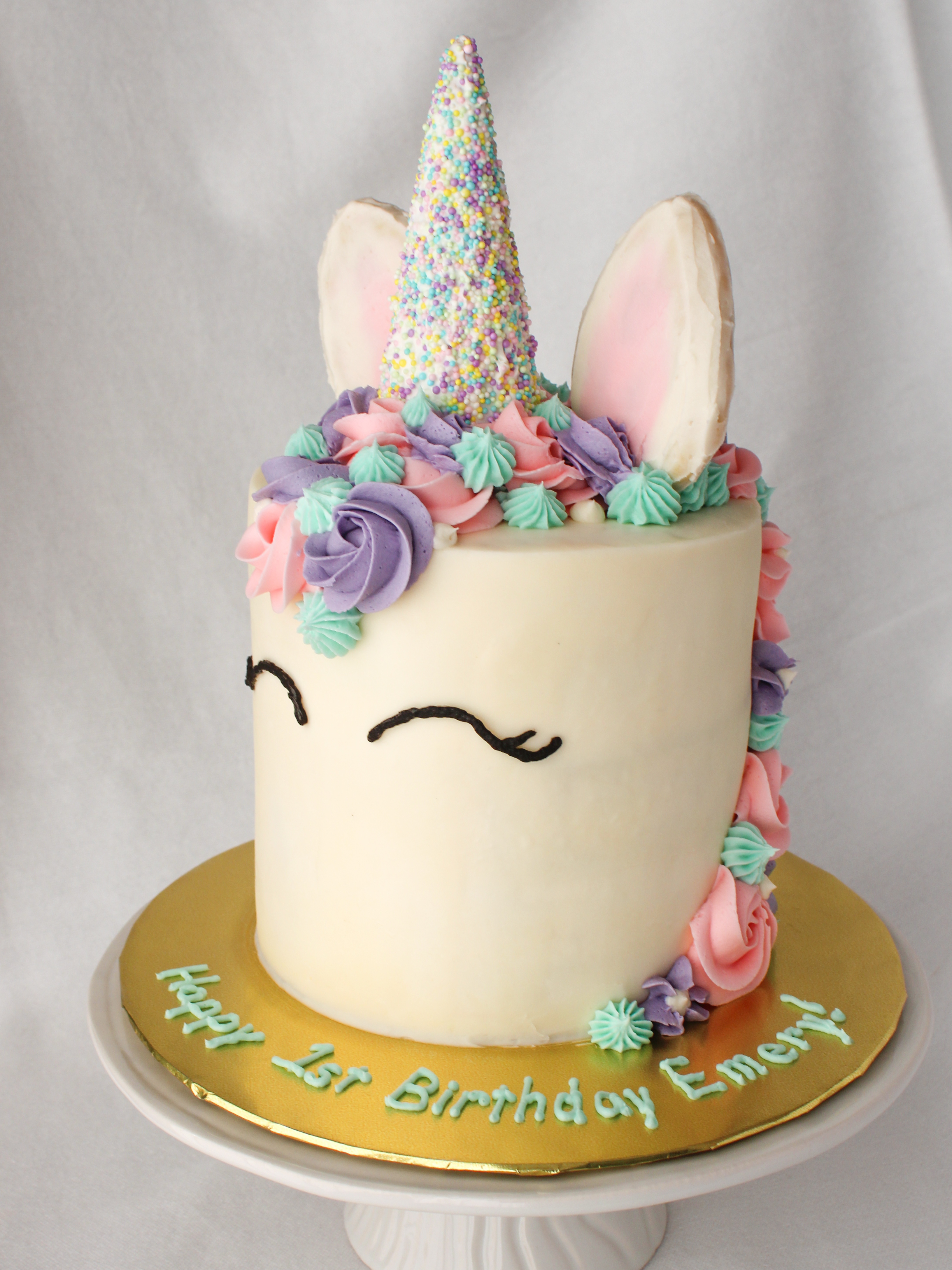 tall unicorn cake