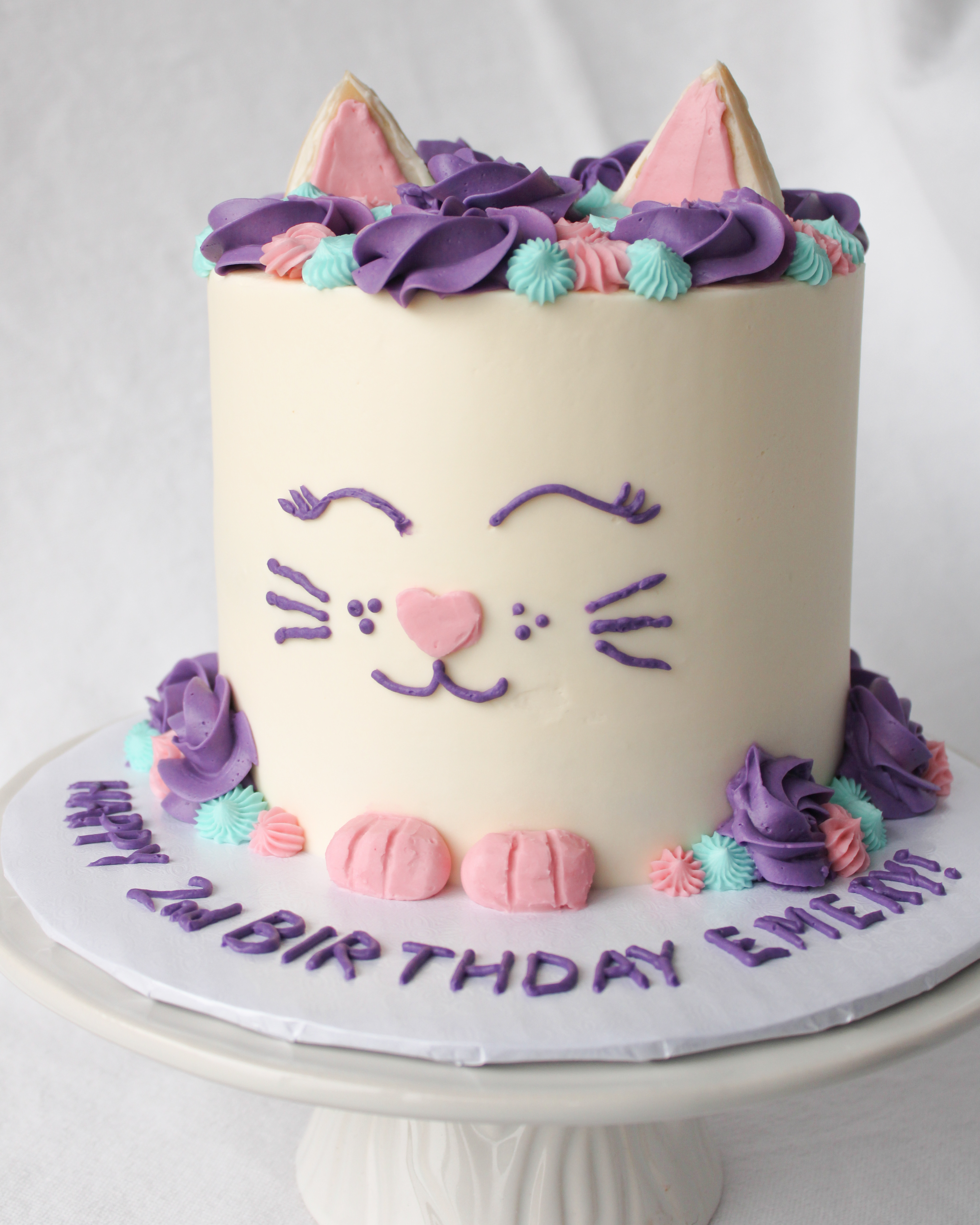 tall kitty birthday cake